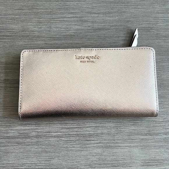 Kate Spade Rose Gold Wallet - Picture 1 of 3